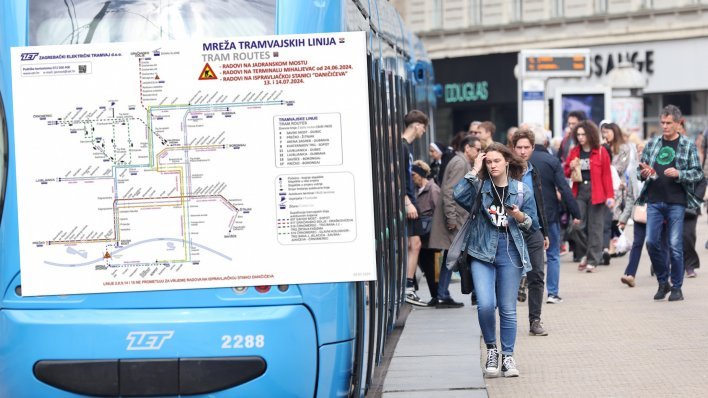 Tramvaji neće voziti kroz centar i zapad Zagreba: ZET objavio obilazne pravce